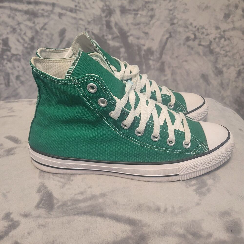 Converse All Star Chuck Taylor High Top Green Canvas Shoes Womens Size 9.5 - Picture 5 of 10